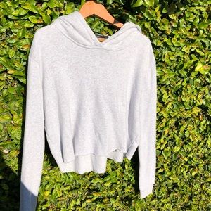 cropped brandy hoodie